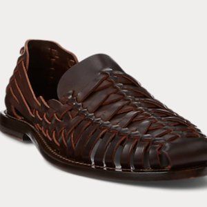 Ralph Lauren Purple Label Handwoven Leather Sandal. Worn 2x. Originally $660